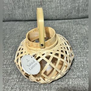 Natural Lantern Bamboo Woven Lantern - Natural crescent beautiful decoration